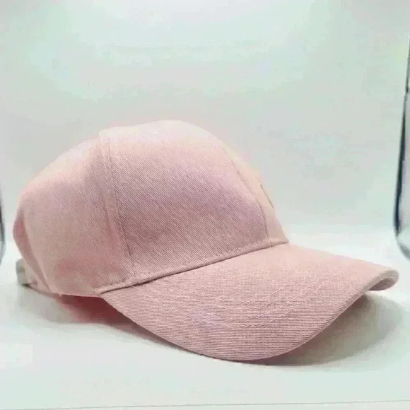 Woman’s Pink Embroidered Smiley Baseball Cap - Picture 6 of 7